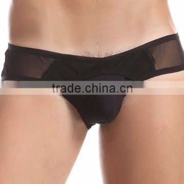 Sexy Men's Transparent Breathable Net Mesh Briefs Cotton Panty Thong Shorts