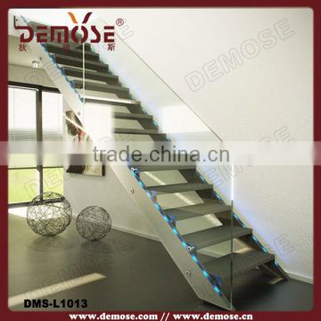 steel staircase| open riser staircases with led light