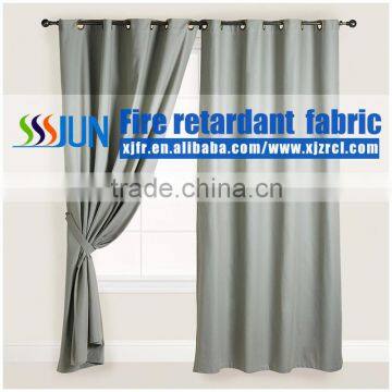 New elegant vertical embroidered flame retardant curtain XJC 2008