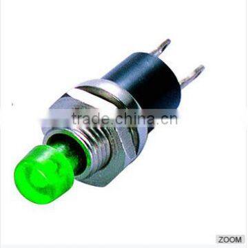 hot selling 3A green flashlight push button switch 250V
