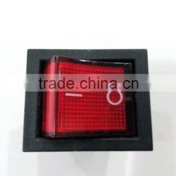 Standard Grounding Red Lamp Rocker Switch 4 Pin KCD-4 Switch photo-2