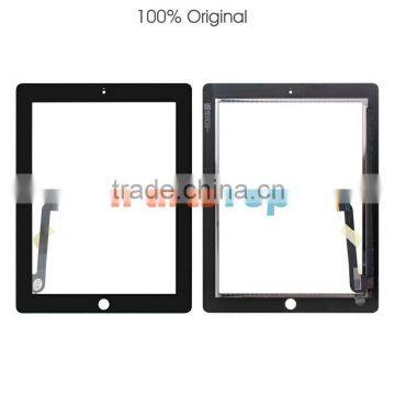 Wholesale 100% Original OEM Touch Panel For iPad 3 iPad 4, For iPad 3 4 Front Touch Panel Digitizer Replacement