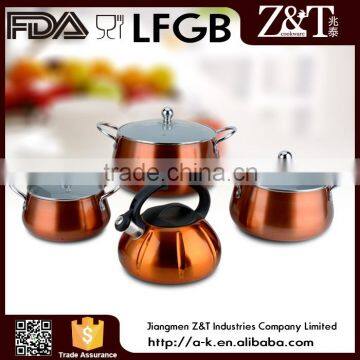 New product aluminum hot pot casserole set ceramic