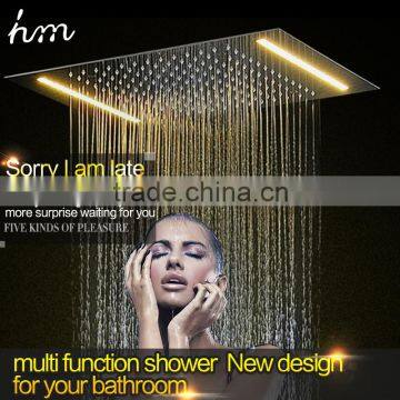 Rain Spa Shower Set 360*500mm Led Light Rain Shower Head Embed Ceiling Color Change Body Spray Bathroom Shower Head Set photo-2