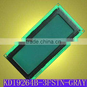 192x64 FSTN Positive Transflective gray LCD