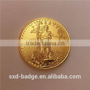 1 oz Replica Tungsten Gold Plated Coin From China photo-2