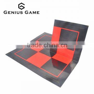 Two times folded double side paper game board