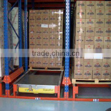 Drive-in pallet shuttle racking system