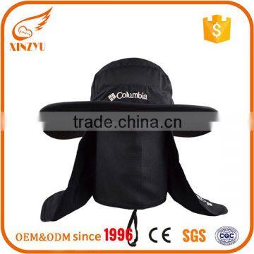 Custom black fishing hat uv protection quick-drying neck face mask men bucket hat                        
                                                                                Supplier's Choice