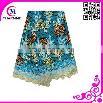 Most Fashion Design Newest Wax Lace African Wax Fabric Lace for Making Beautiful Ladies Dress photo-3