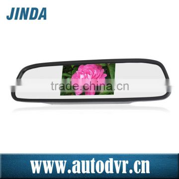 4.3" Universal Replacement Black Thin Car Vehicle Rearview Monitor Mirror Clip