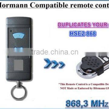 Hormann HSE2 868 universal remote control replacement transmitter, 868.3Mhz fixed code