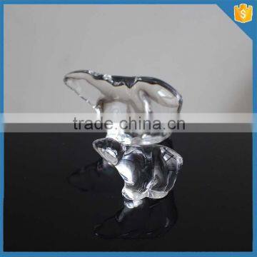 Handmade antique crystal glass animal figurines
