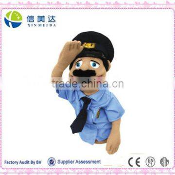 Plush 16'' Career Police Officer Puppet Soft Puppet for Kids