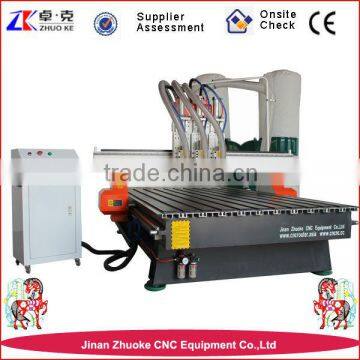 3 Tools 3 Spindles Auto ChangerWood CNC Carving Machine Changing 3 Spindles With Original NcStudio System Dust Collector ZK-1325