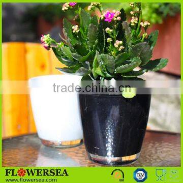 Garden suppliers attractive white /black/ red /yellow /blue /green /purple flower pot