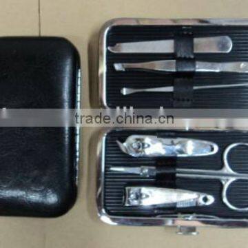 MRT-050 6pcs PU bag carbon steel baby manicure sets