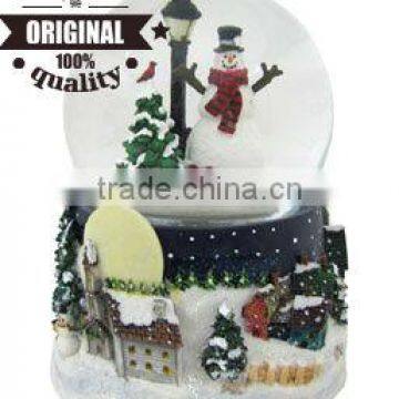 custom resin christmas gift snowman snow globe