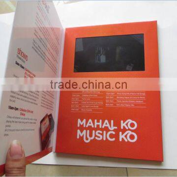 book shaped business card/landscaping business cards/video brochure card