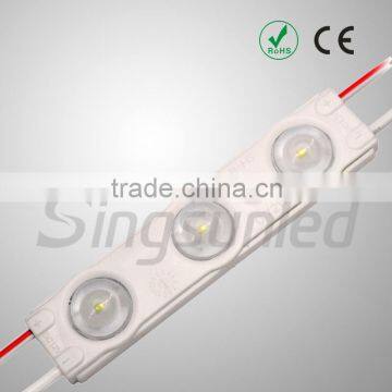 CE RoHS approved SMD5630 led module 12V 1.44W led module with lens