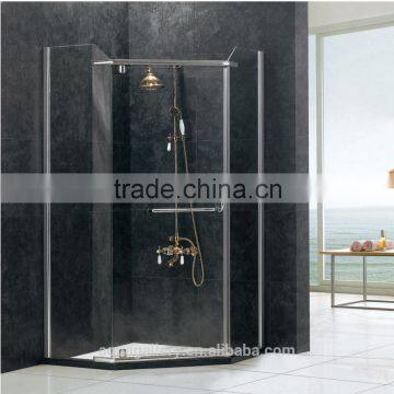 Simple Glass Folding Door Corner Shower Cubical