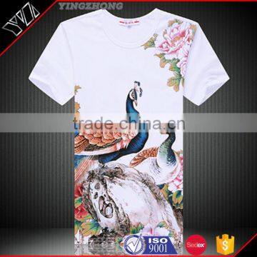 Custom silk screen printing men's fashion cotton tee shirts/tshirts Yingzhong garment