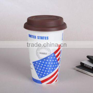 Ceramic Mug White Porcelain Coffee Cup Customizable Style Wholesale photo-3