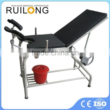 Excellent Quality Steel Frame Manual Adult Single Delivery Bed