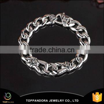 Toppano Jewelry Brushed 316L Stainless Steel Luxury Bracelet