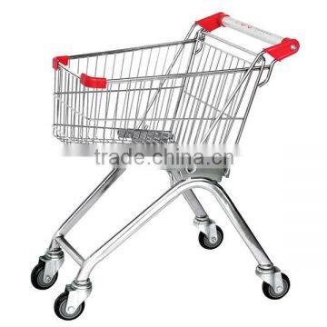 Popular European Supermarket Handy Metal Shopping Trolley