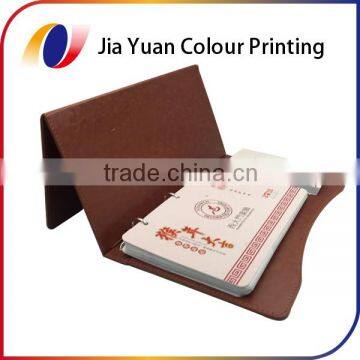 Cheap price high quality PU cover hot stamping table calendar printing