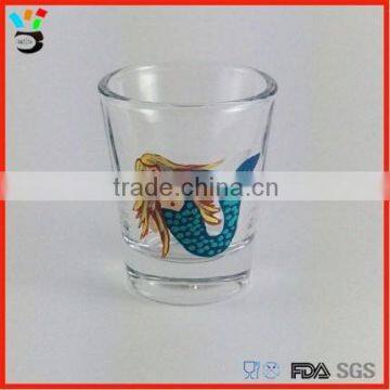 Beautiful Vintage Shape & Test Tube Shape Playful Clear Mermaid Shot Glass