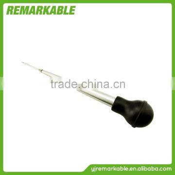 Meat & Poultry Baster, Stainless Steel with Silicone bulb, Injector baster needle