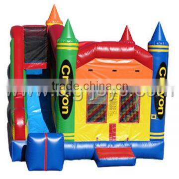 China Manufacture Durable PVC Tarpaulin Cheap Giant Inflatable Bouncer with Slide for Sale