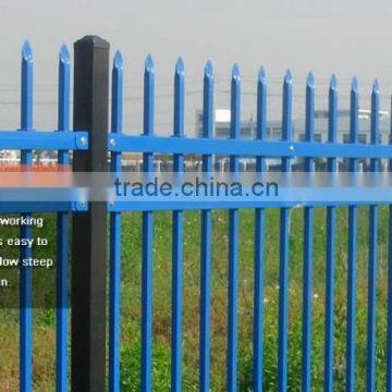 high quality galvanized and pvc coated steel palisade fence, palisade,euro fence