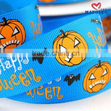 wholesale new design printed grosgrain halloween ribbon