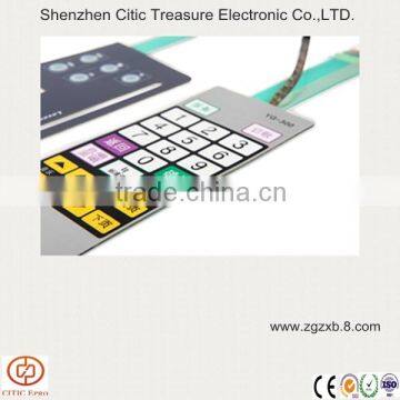 Waterproof membrane numeric keypad for controller