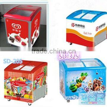 Best seller sliding glass door chest ice cream freezer