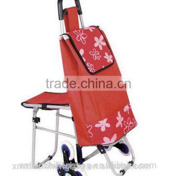 Satin Folding Shopping Bag With Wheels Trolley Bag Supplier in Dubai photo-6