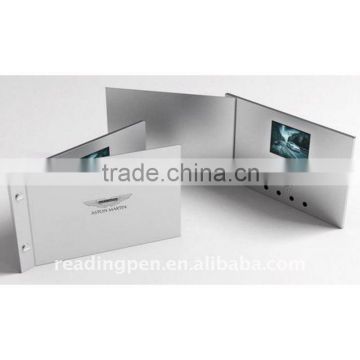 LCD video greeting card, LCD video booklet, LCD video brochure