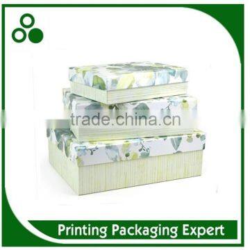 ELEGANT BOUTIQUE PAINTING PRINTING FLOWER CARDBOARD GIFT PAPER BOX