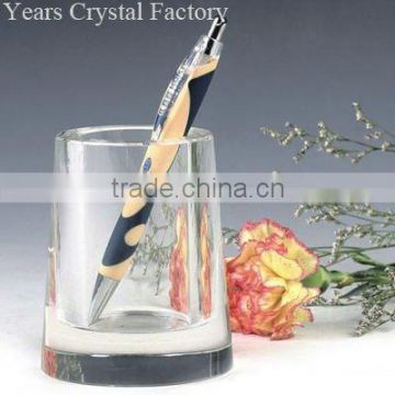 crystal business gifts suqare glass pen holder