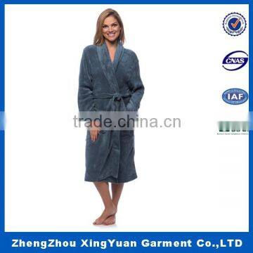 Fluffly Soft Coral Fleece Ladies Bathrobes for Night Robe