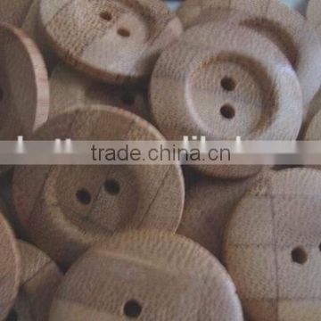 high quality custom natural bamboo button