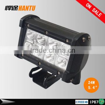 24w led light bar 5.5" led working light bar for truck with adjustable bracket led headlight