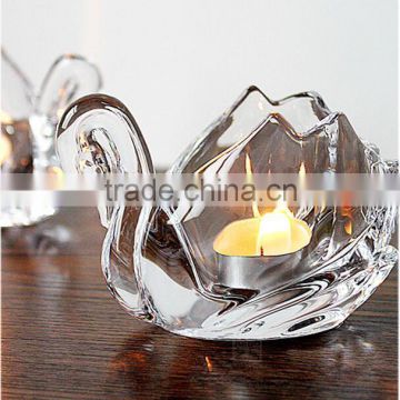 Fashion clear crystal candleholder