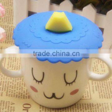 Hot Sales Fruit/animal Decoration Silicone Cup Lid photo-2