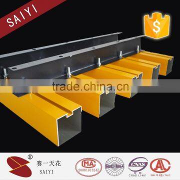50mmW*150mmH Beauty Decorcation Types of Ceiling Baffle Materials