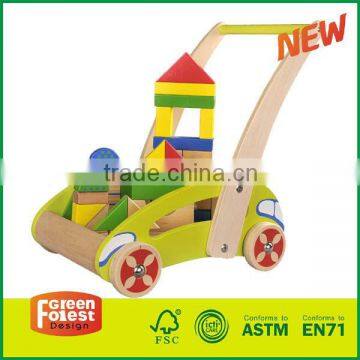 Children Wooden Baby Walker