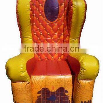 Inflatable kids throne chair for party F1077